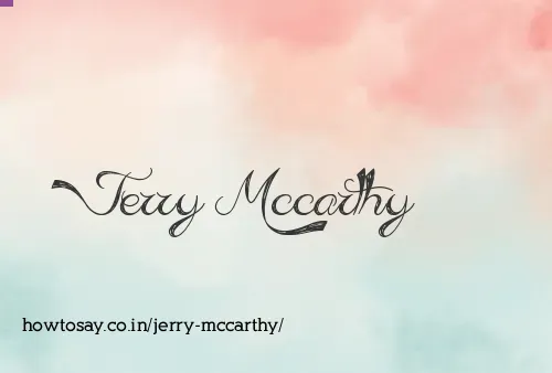 Jerry Mccarthy