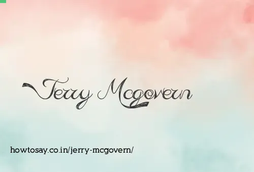 Jerry Mcgovern