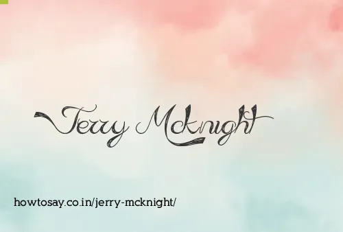 Jerry Mcknight