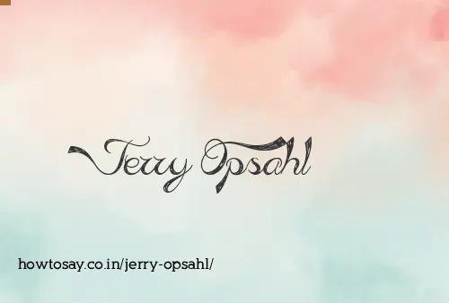 Jerry Opsahl