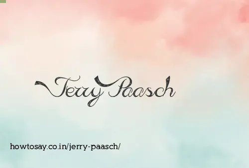 Jerry Paasch