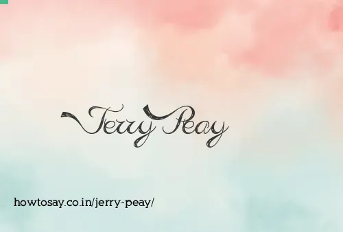 Jerry Peay