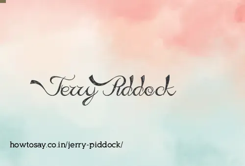 Jerry Piddock