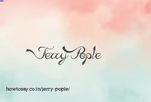 Jerry Pople