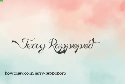 Jerry Rappoport