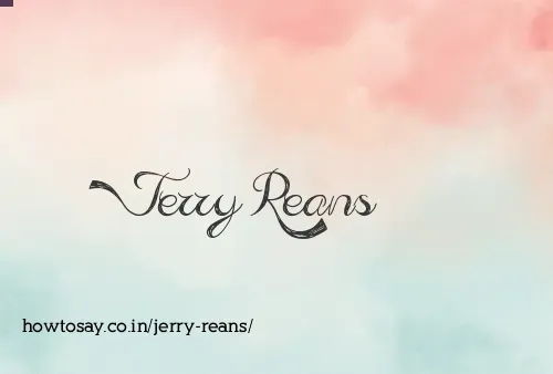Jerry Reans