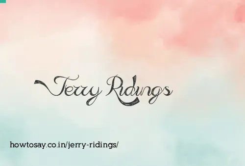 Jerry Ridings