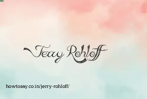 Jerry Rohloff