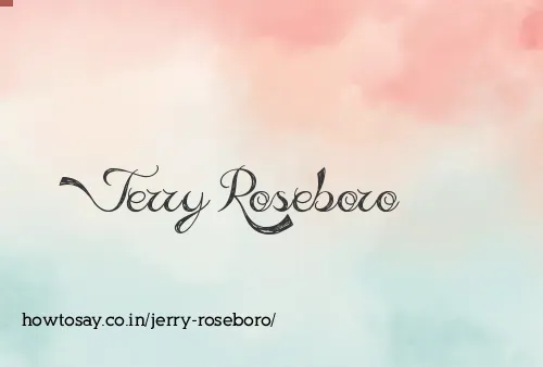 Jerry Roseboro