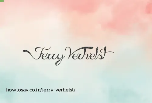 Jerry Verhelst