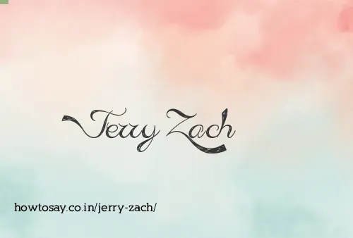 Jerry Zach