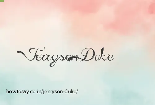 Jerryson Duke