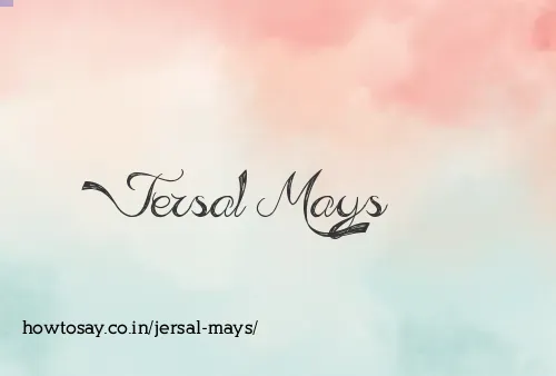 Jersal Mays