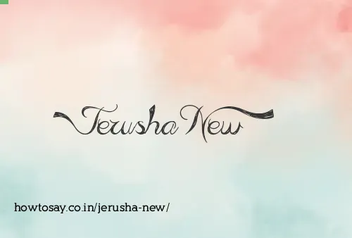 Jerusha New