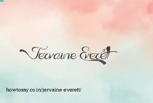 Jervaine Everett