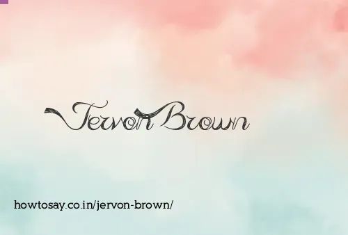 Jervon Brown