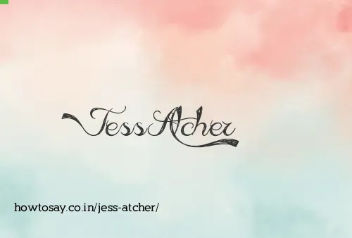 Jess Atcher
