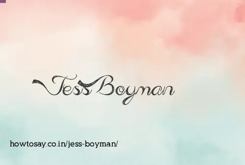 Jess Boyman