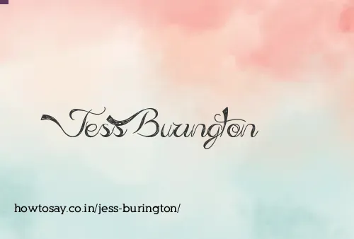 Jess Burington