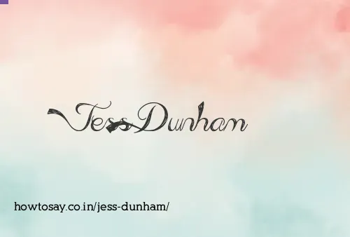 Jess Dunham