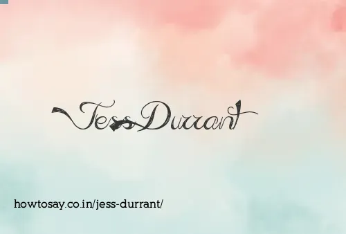 Jess Durrant