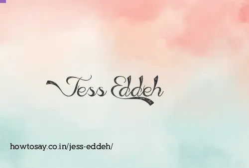 Jess Eddeh