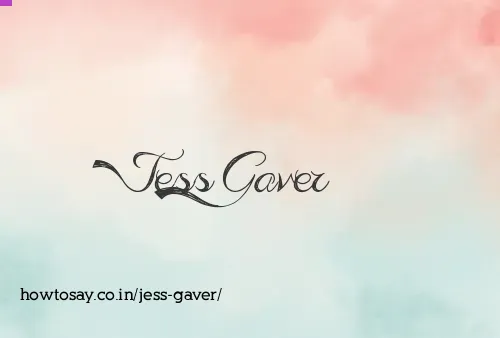 Jess Gaver