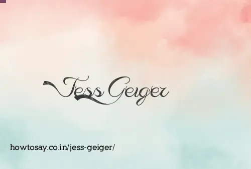 Jess Geiger