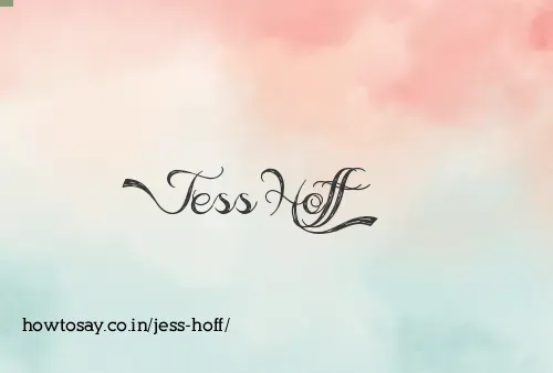 Jess Hoff