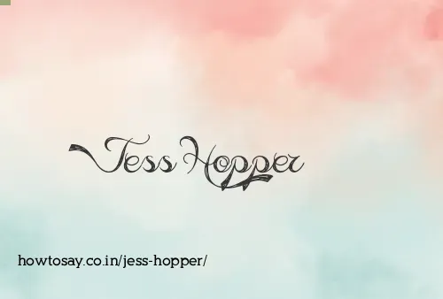 Jess Hopper