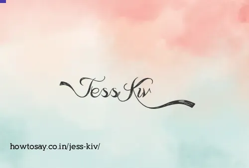 Jess Kiv