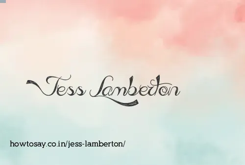 Jess Lamberton