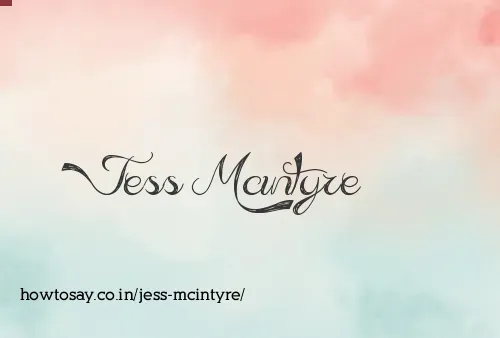 Jess Mcintyre