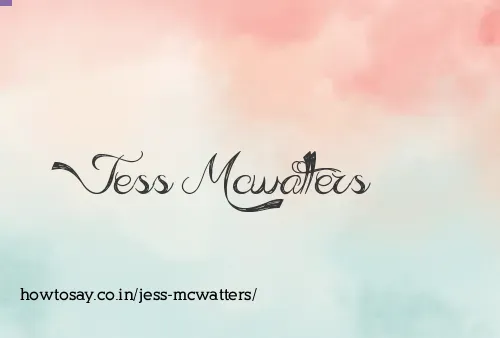 Jess Mcwatters