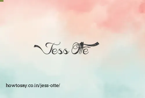 Jess Otte