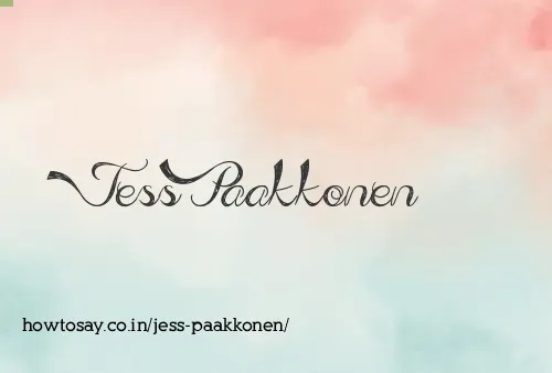 Jess Paakkonen