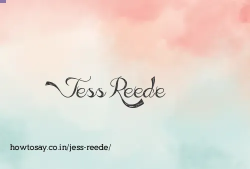 Jess Reede