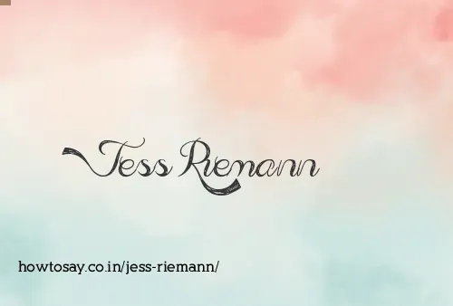 Jess Riemann