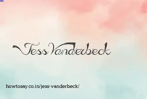 Jess Vanderbeck