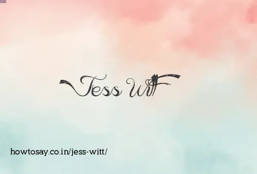 Jess Witt