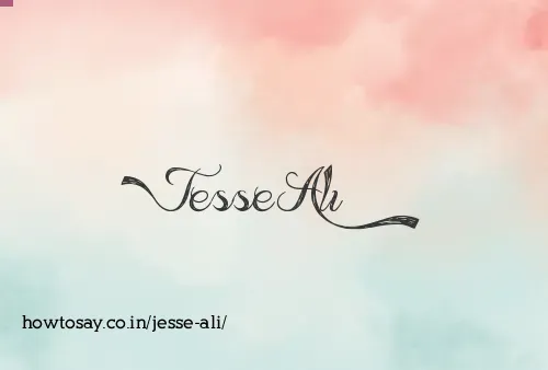 Jesse Ali