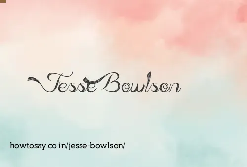 Jesse Bowlson