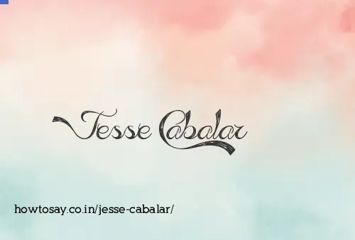 Jesse Cabalar