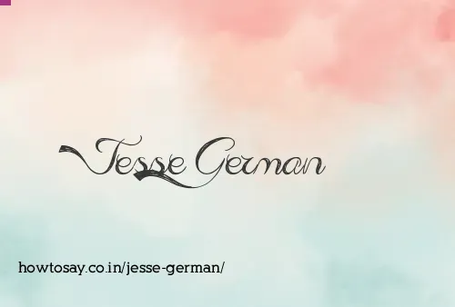 Jesse German
