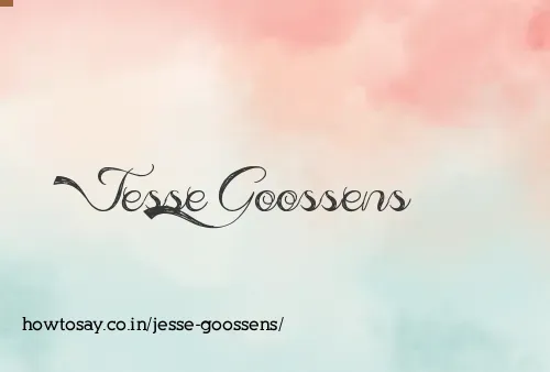 Jesse Goossens