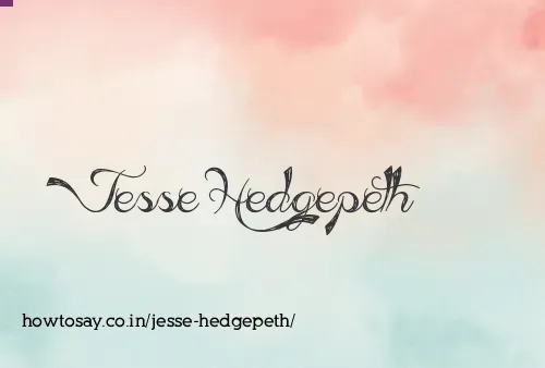 Jesse Hedgepeth