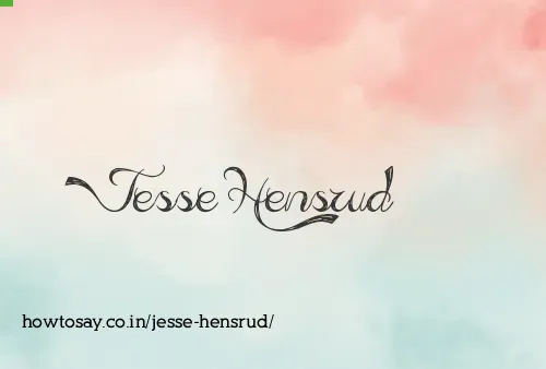Jesse Hensrud