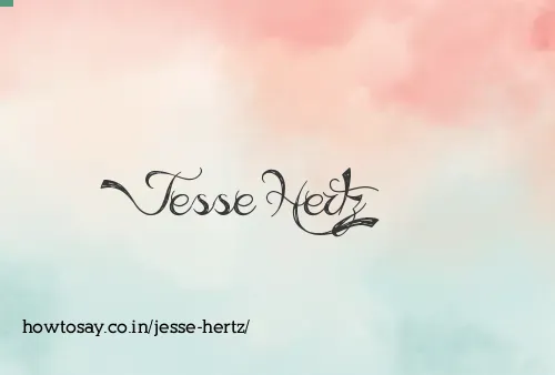 Jesse Hertz