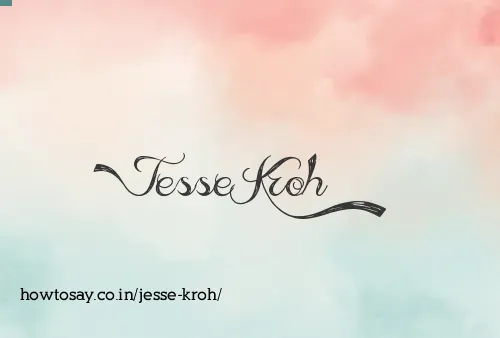 Jesse Kroh