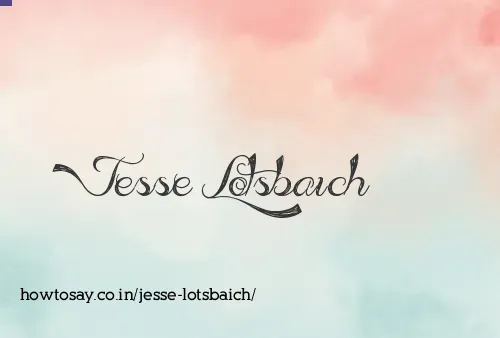 Jesse Lotsbaich